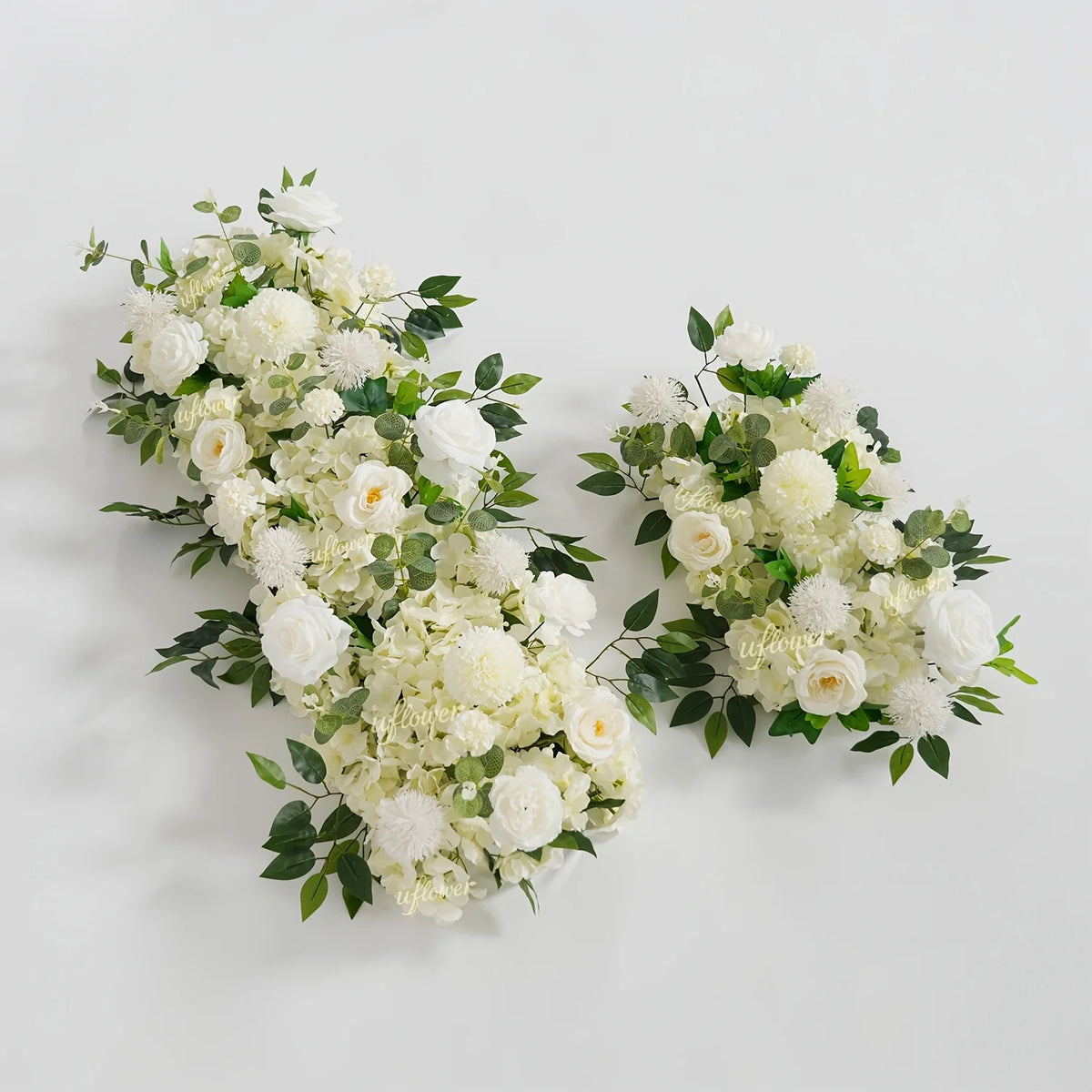 guirlande fleurs artificielles roses pivoines mariage anniversaire arches décorations extérieures romantiques classiques