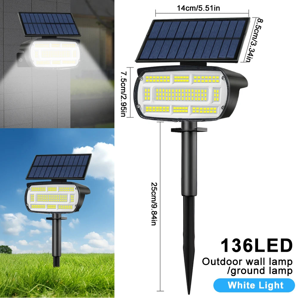 projecteurs solaires led extérieurs étanches ip65 autonomes contemporains jardin voie verteurgence minimaliste noir