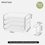 organisateur transparent moderne clips porte crayons pochettes rangement accessoires scissors horloge