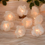 guirlande lumineuse fleurs blanc moderne décoration mariage anniversaire noël féerique événement festive