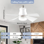ventilateur led noir moderne télécommande variateur intensité aération chambre salon