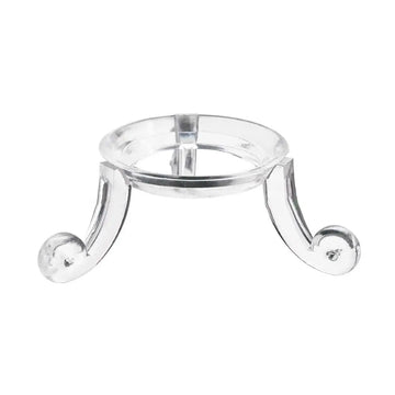 support transparent acrylique boule verre clip base décoration maison vintage ornemental