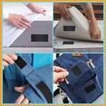 ruban adhésif velcro noir pratique texture velcro 10cm large 1m longueur utilitaire adhésif