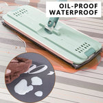 Vue de dessus du tapis de cuisine montrant son design moderne