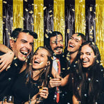décoration murale rideau franges brillantes couleurs unies fête anniversaire mariage célébration arc ciel carnaval
