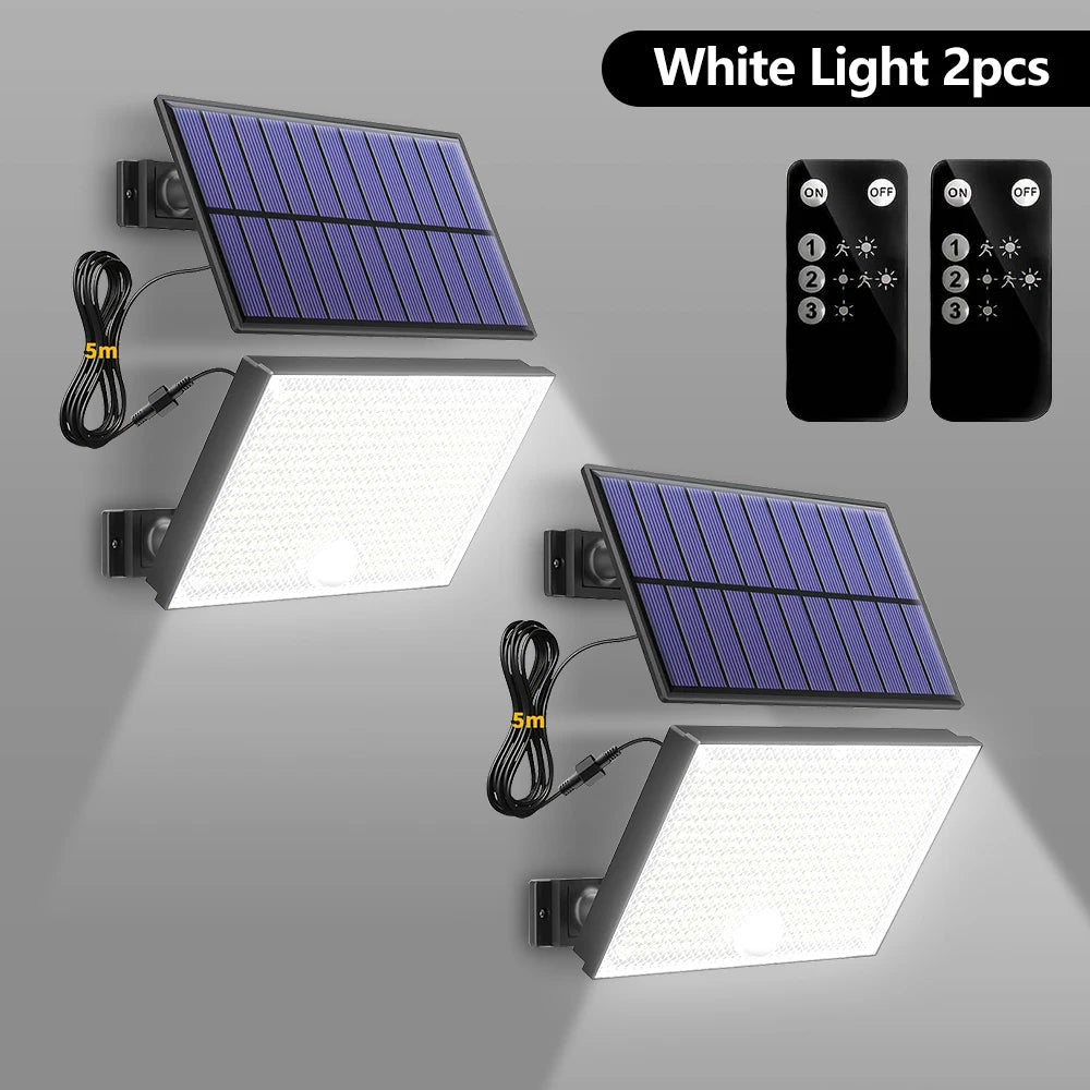 lampe solaire détecteur mouvement 400 led noir violet moderne extérieur contemporain
