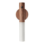 lampe nuit aimantée murale rechargeable texture bois moderne minimaliste blanc