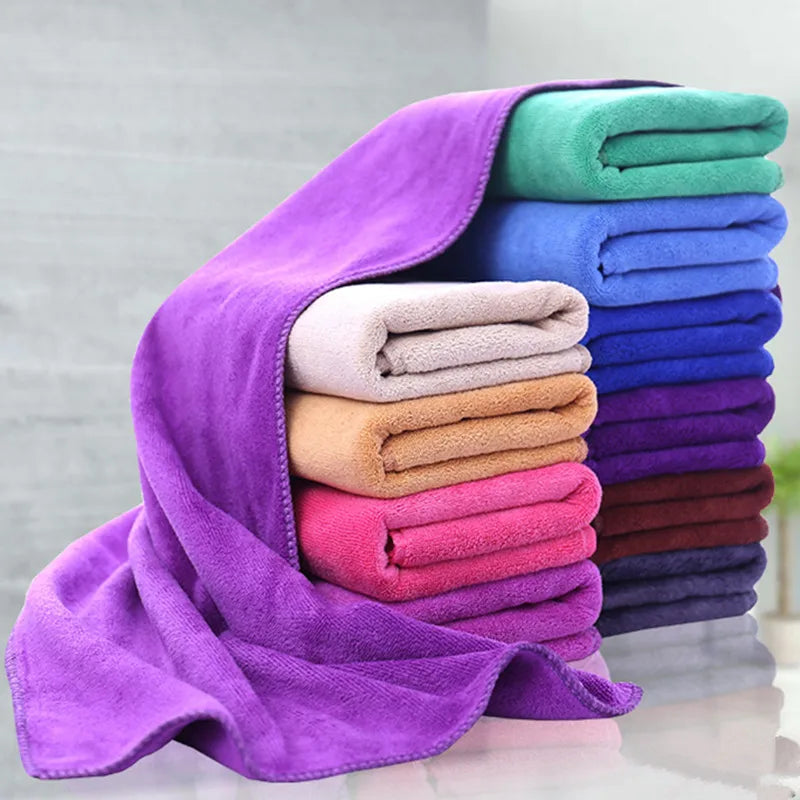 serviette bain microfibre douce absorbante séchage rapide grande grande taille coton confort moderne