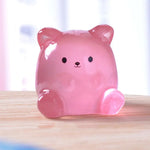 statues animaux ours blanc noir marron clair yeux noirs pattes rouges artisanal moderne