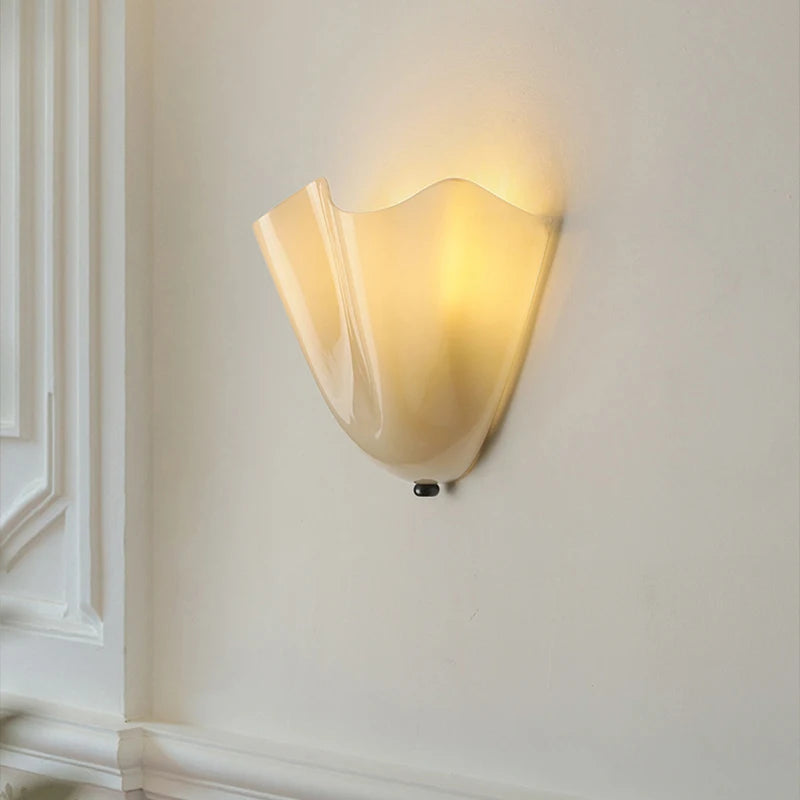appliques murales led colorées verre transparent moderne éclairage quotidien blanc vert rose rouge