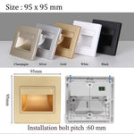 Détail de l'applique murale LED avec abat-jour en ABS et éclairage doux