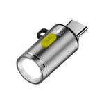 lampe torche rechargeable moderne compact noir gris vert clair adaptateur usb