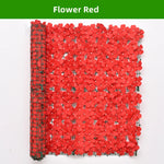 rideau fleurs artificielles rouge blanc rose mariage extérieur décoration moderne clips fixations