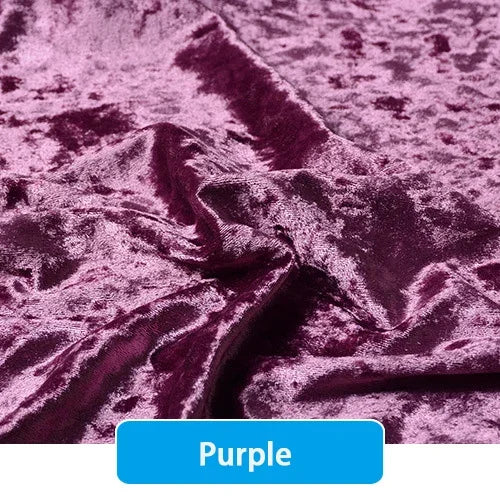 tissu velours brillant bleu royal violet luxueux élastique polyester rideaux coussin canapé