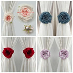 rideaux blancs velours roses classiques bleus rouges violets roses tissu