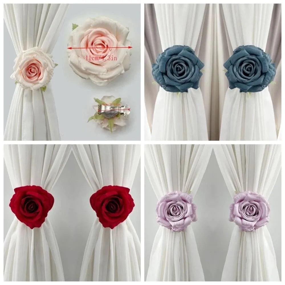 rideaux blancs velours roses classiques bleus rouges violets roses tissu