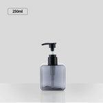 distributeur savon liquide bleu vert transparent contemporain 250ml 450ml 650ml pompe bouchon rechargeableextérieurvoyage