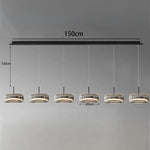 suspension lumineuse moderne transparente reliefs câbles suspendus 90 260V flux lumineux 249 2000