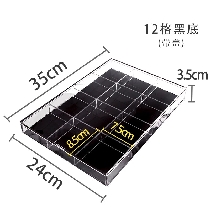boîte rangement bijoux transparent moderne réutilisable acrylique pliable respectueux environnement