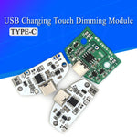 charge usb tactile module circuit imprimé led switch gradation continue trois vitesses blanc vert