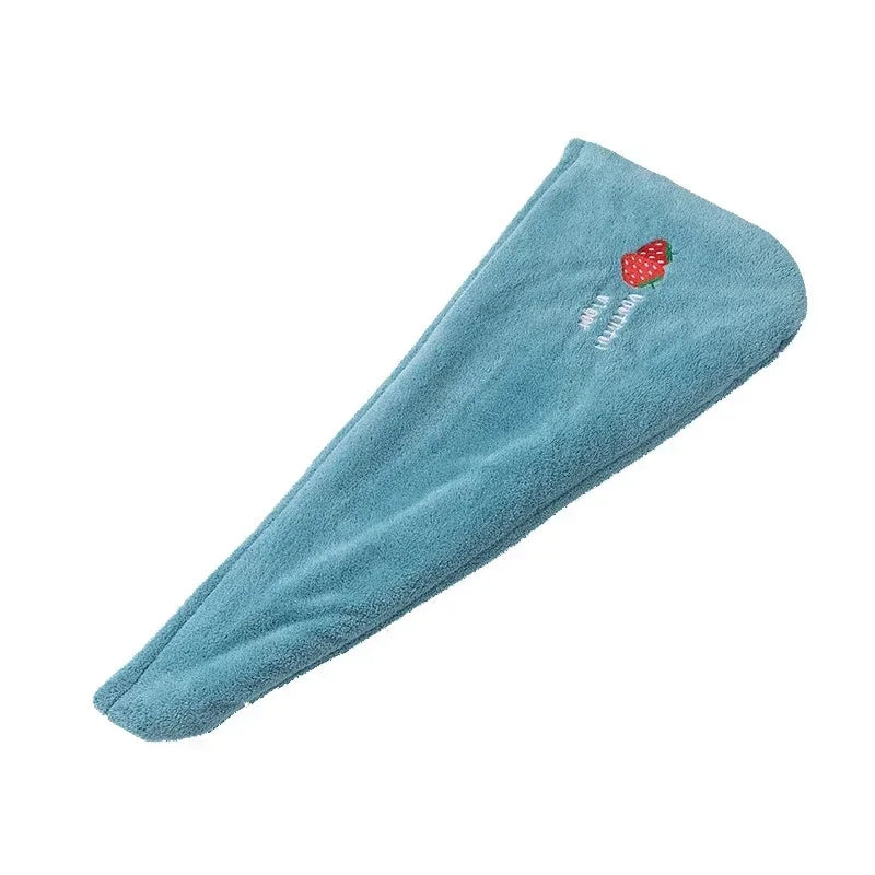 serviette cheveux microfibre absorbante rapide animaux mignons brodés couleurs variées douces pratique