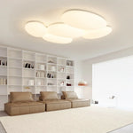 plafonnier moderne blanc nuages minimaliste éclairage chambre restaurant led toucher