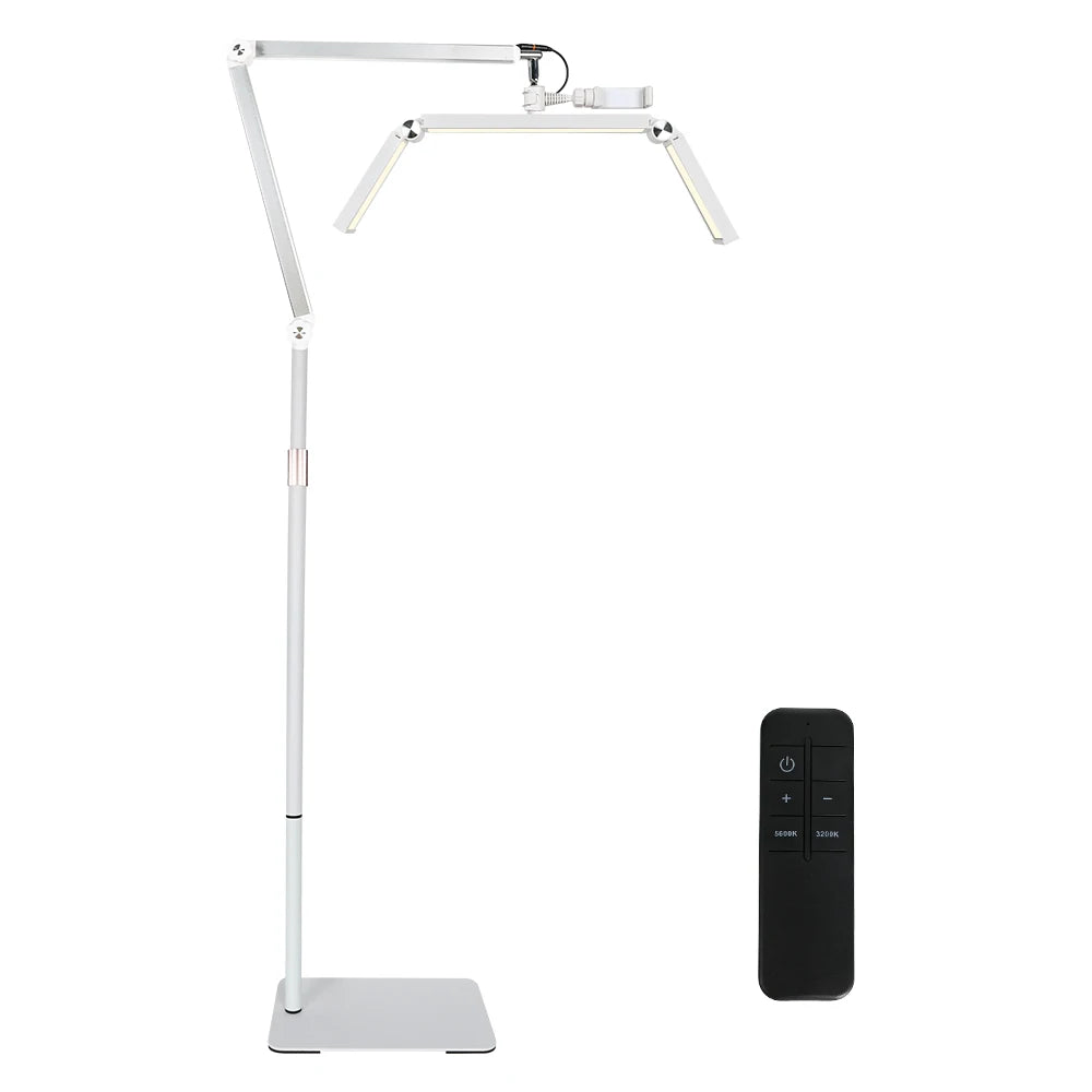 lampe table moderne réglable noir télécommande clips 360 rotation 180 pliage haute luminosité