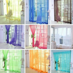 rideaux transparents modernes couleur violet blanc fenetre voilage decoratif textiles maison