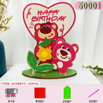 puzzle diamant multicolore dessins animés décoration artisanale pleine peinture spécial enfants anniversaire festive winnie