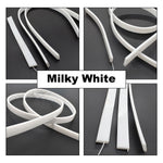 tube flexible blanc translucide moderne led étanche ip67 12mm ws2812 adaptable longueur