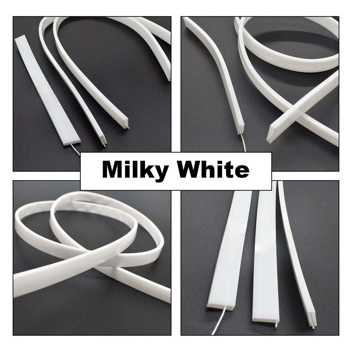tube flexible blanc translucide moderne led étanche ip67 12mm ws2812 adaptable longueur