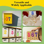 sticker numerote couleur grande taille decoratif ludique moderne adhesif porte boite lettres mur
