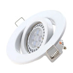 spots led blancs encastrables rond métal moderne gu10 mr16 clips facile 100mm flux lumineux