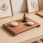 boîte bijoux bois marron foncé grain naturel classique maison