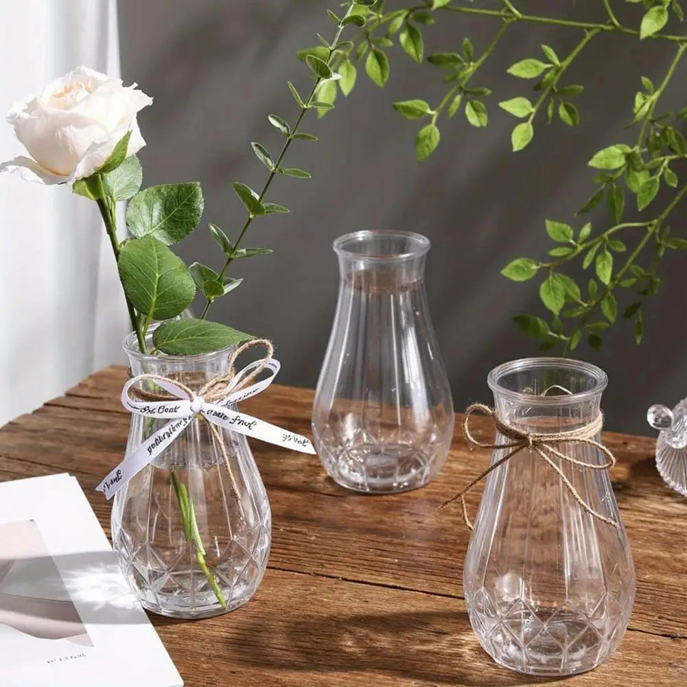 vase transparent moderne geometrique plante fleur maison fete mariage