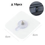 supports murals adhésifs transparents blancs modernes minimalistes utilisation multiple vis écrous 6cm6cm