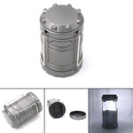 lanterne portable camping moderne transparente led noir gris compact anneau métallique rechargeable