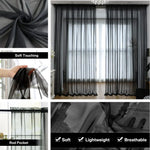 rideaux blancs légers translucides moderne maison 142x240cm polyester coton