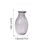 mini vase verre transparent décoration moderne petit pot fleurs micro paysage intérieur
