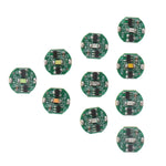 éclairage led circulaire imprimé vert opac abs connecteurs électriques sans fil animation main contrôle
