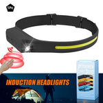 lampe frontale rechargeable led noir bleu jaune rouge silicone flexible modernes camping pêche modes