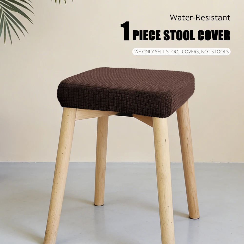 housse chaise moderne tissu carreaux gris élastique protection siège banquet mariage