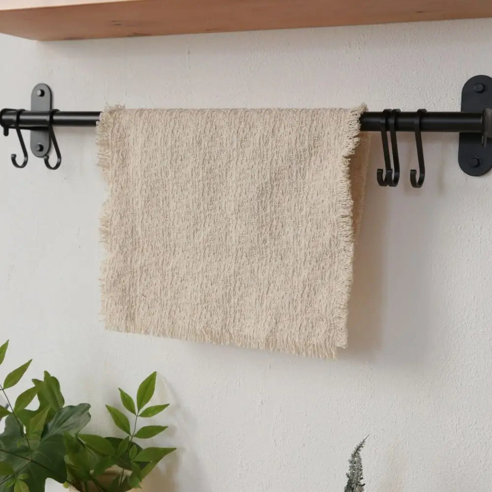 serviettes table tissu lin beige rustique franges polies clips muralsetSize40cm38cm30cm28cm12cm6cm