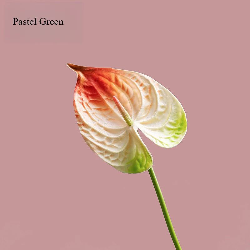 fleurs artificielles modernes rouge blanc vert 62CM extérieur anniversaire décoration maison