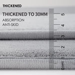 tapis bain gris clair moderne doux antidérapant absorbe eau 40x60cm 50x80cm 60x90cm