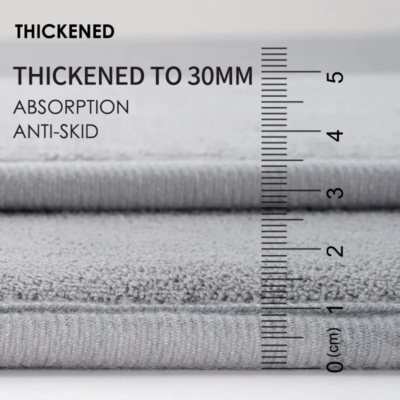 tapis bain gris clair moderne doux antidérapant absorbe eau 40x60cm 50x80cm 60x90cm