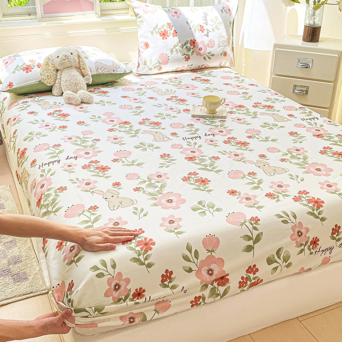 Parure de lit coton percale 400 fils couleur argent