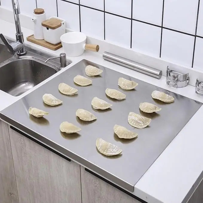 planche découper acier inoxydable qualité alimentaire double face moderne facile nettoyage fruits viandes lisse