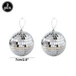 décoration fête disco boules miroirs nappes géométriques argentées dorées turquoises noires