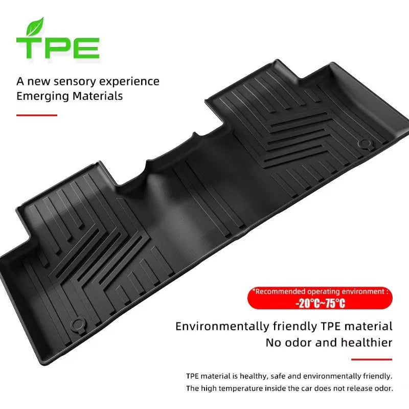 tapis sol imperméable noir rayures verticales moderne voiture antidérapant facile nettoyage toute saison